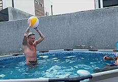 fucked friend's wife after pool party