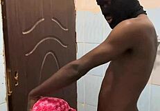 i bent her against the bathroom wall for a homemade flash