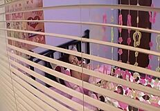 kita zen surprises with anal fingering and stockings in a bent-over blowjob scene