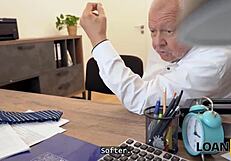 Loan4k Petite 18+ Mina K Does Dirty Deeds on Office Desk for Cash