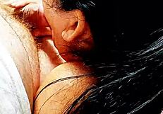 Blonde Plays with Boyfriend Before Mom Arrives