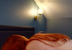 vlogger meets hot chick in hallway and hangs out at home