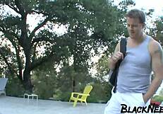 Man, check this ebony amateur getting drilled in interracial assfucking!