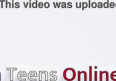 Emo student in lingerie teases and orgasms at party