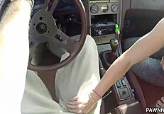 Hey, this country girl needs cash, so she trades sex at the pawn shop