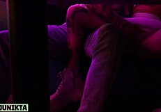 Prostitute Blows Big Cock In Nightclub Toilet For Cumshot!