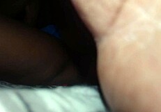 tasting her wet pussy with gentle licks and sucks