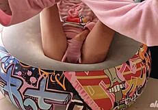 Skinny Asian Teen 18+ Babe Masturbates Pussy To Orgasm And Squirts Cum