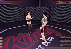 किंकी फाइट क्लब लूज़र को नाइट क्लब में काउगर्ल चुदाई, कट डांसिंग डोमिनेट करती