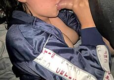 beautiful curvy student shows off her stunning mexican brunette look