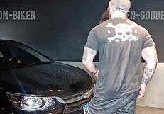 i couldn't resist the excitement, fucking in the garage with big tits