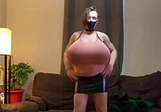 Shanneltrav Shows Off Her Massive Tits in Crossdressing Scene