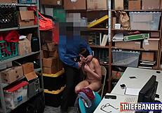 Shoplifter Avi Love Takes Anal Cavity Search from Officer's Cock!