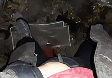 village girl gets off hot in cold barn