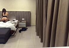 Hidden cam catches cheating Tinder slut riding me hard