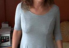 Compilation of 58 year old mature beauty flashing tits before intense fucking