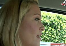 blonde slut with natural tits gets picked up by bbc