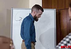 Wow, naughty secretary sucks hard! Can you believe this MYLFEX cougar?