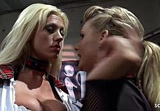 Cosplay Teen Mistress and Mature in Rough FFM 3some