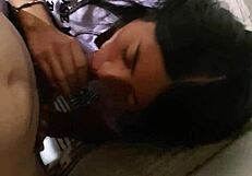 Sucking that dick so deliciously, homemade amateur blowjob.