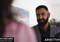 Adult Time - Bisexual boss and BF give naughty assistant a cum facial in MMF threesome