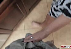 Fucking busty stepmother at dishes.