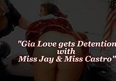 i fuked gia love and sara jay lesbian in detention