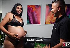 colombian pregnant latina caught and screwed hard while being spied on.