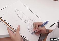 Bangbros - Darrell Deeps finds huge dick not enough for Athenea Rose, calls neighbor for double big black cock