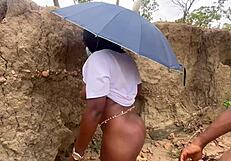 Local village girl shows off her chubby, mature curves at the sexy country ranch