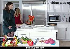 Family Friendly Thanksgiving Fuck Fest With Aften Opal and Alix Lynx