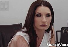 Muscular Tommy Gunn Rams Hard the Bald Pussy of Brunette Silvia Saige