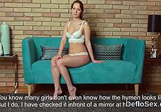 Stunning Teen 18+ Fingers Tight Vagina to Intense Climax