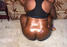 The bitch with a fat round ass gets fucked by her stepbrother in a wild anal session.