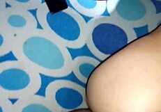 mexican stepsister of 18 talking on phone while with boyfriend