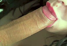 Gentle Cock And Balls Kissing POV Blowjob Dripping Cum