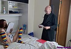 Padrasto Chupa Buceta da Enteada com Tesão 😈