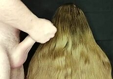 i came on my stepmom's long hair and she didn't mind