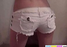 sweet brookeskye rubbing her tight pussy, will she orgasm?