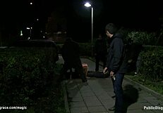 Pierced Pussy Blonde Fucked in Public