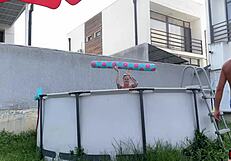 Crazy Pool Party Gangbang with Rough Sex and Creampie?