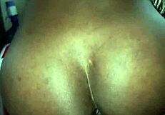 African couples enjoy passionate reverse cowgirl riding