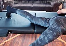 Stretching And Compression Pants On Massage Table Hd Short Version