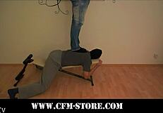 In this combined fetish media trailer, a dominant woman humiliates her slave with face sitting and food play, showcasing bdsm and femdom elements.