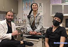 Behind Scenes: Dr. Tampa's Latex Physical with Jasmine Rose