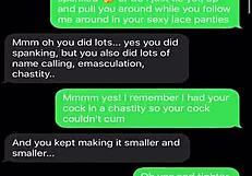 sexting emasculating my sissy bitch with humiliation