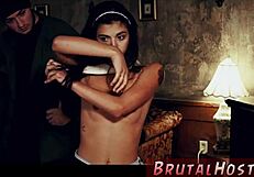 Male Foot Slave Dominates Bound Latina Teen Gina Valentina