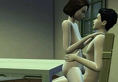 Stepmom Gets Nailed Hard on the Table by Stepson