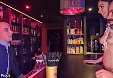 alice maze dped by boyfriend and barman in public club