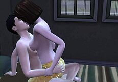 Stepmom Gets Nailed Hard on the Table by Stepson